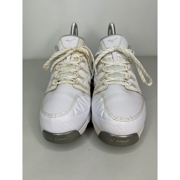 Mizuno Wave 9 Spike White Baseball Cleats Shoes Mens Size 7 - Picture 2 of 15